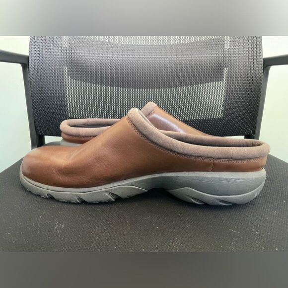 Merrell Men’s Encore Rexton AC Brown Leather Clogs Sz 15 - Picture 8 of 8